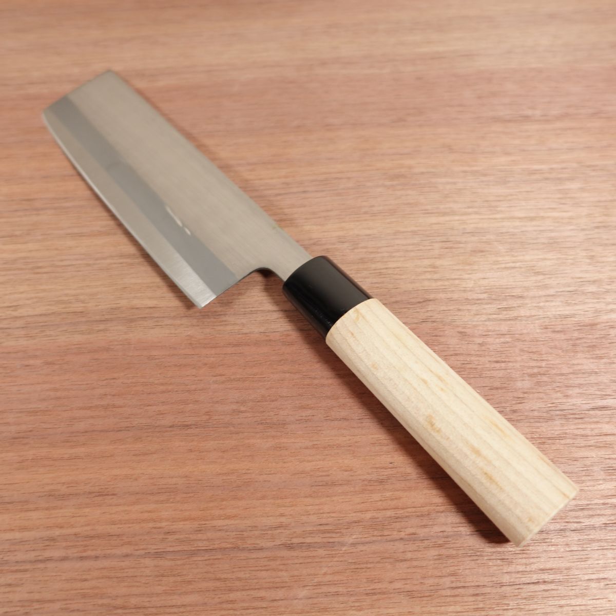 Azuma Roko Nakiri Knife, Sharpened, Carbon Steel, Razor-Sharp Sticker, Nearly Unused, 160mm