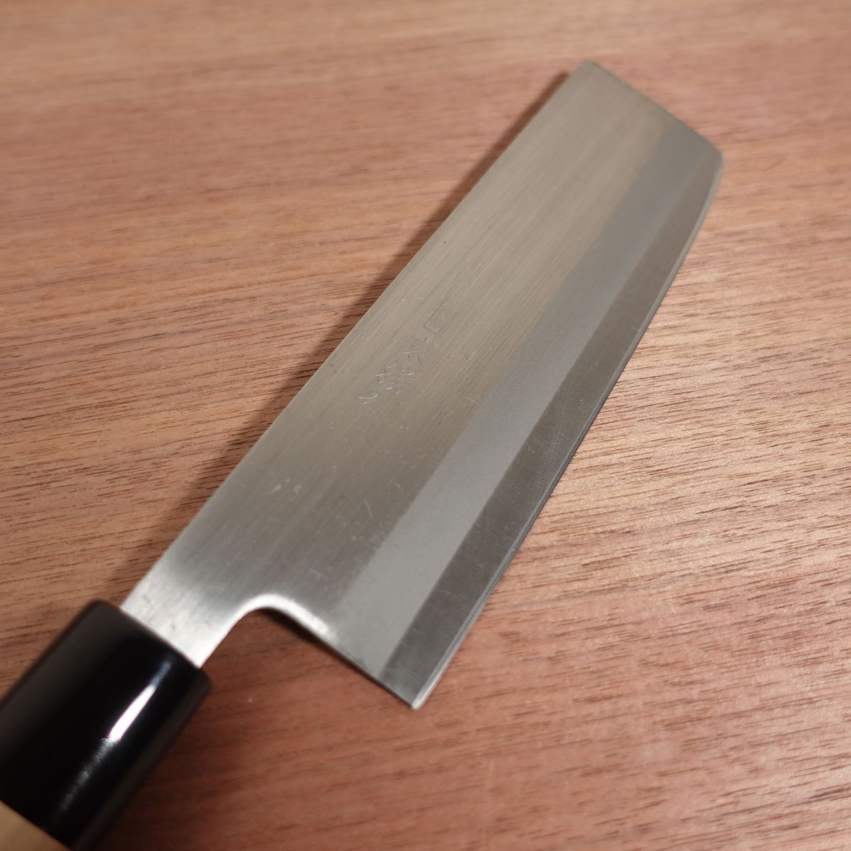 Azuma Roko Nakiri Knife, Sharpened, Carbon Steel, Razor-Sharp Sticker, Nearly Unused, 160mm