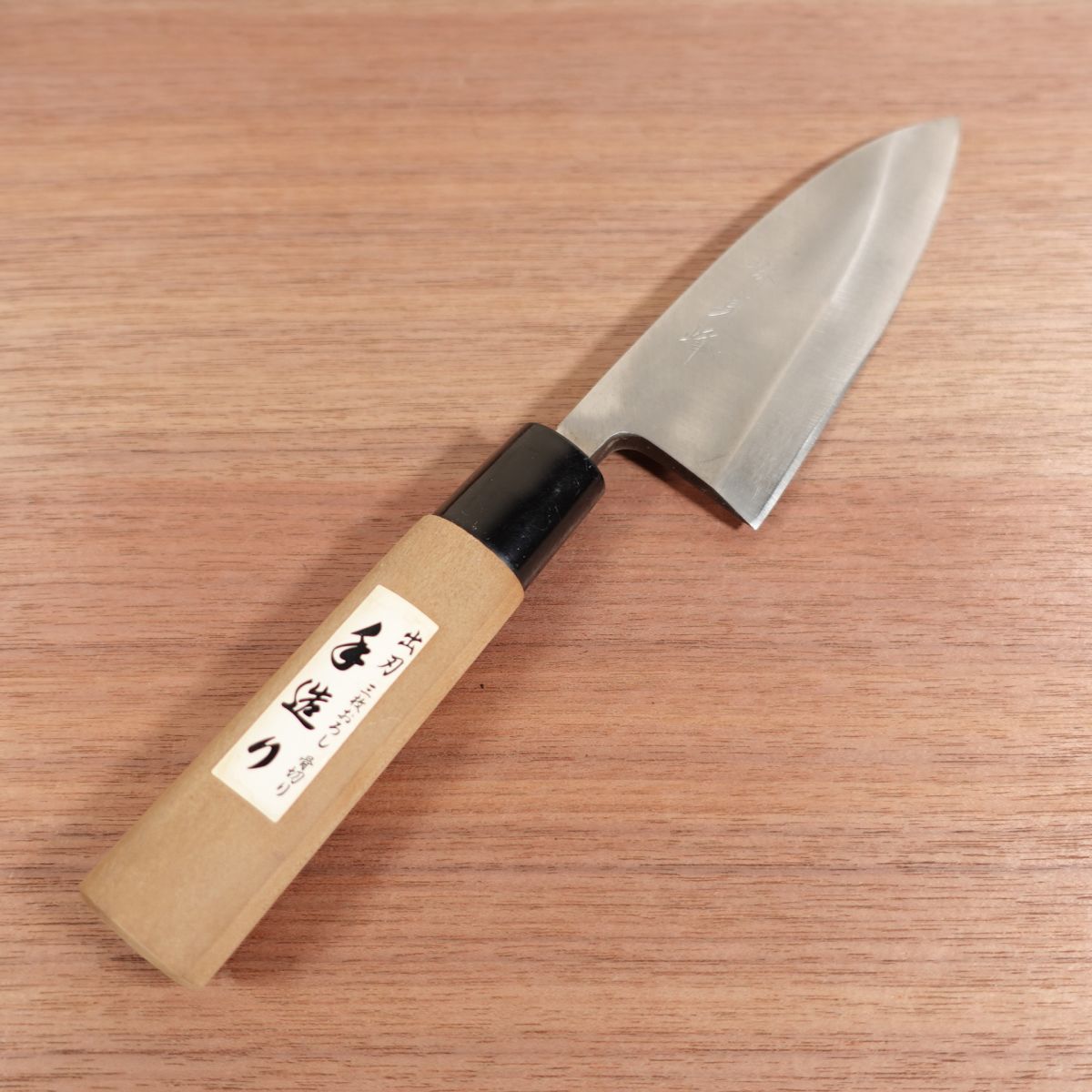 Sakai Sadamine Deba Knife, Sharpened, Handmade, Carbon Steel, Single Bevel, Nearly Unused, 140mm