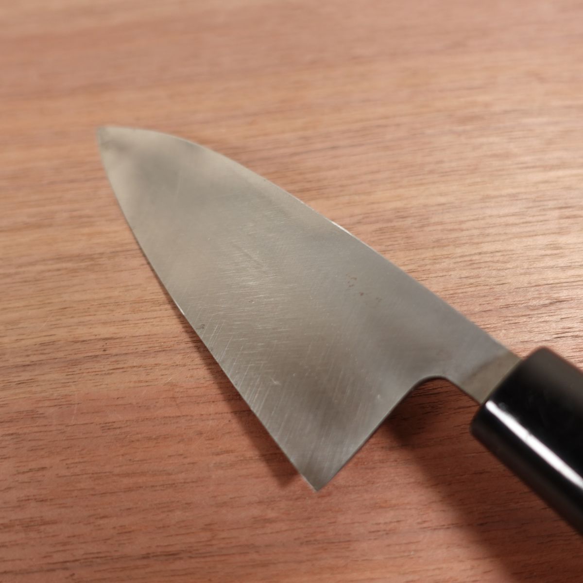 Sakai Sadamine Deba Knife, Sharpened, Handmade, Carbon Steel, Single Bevel, Nearly Unused, 140mm