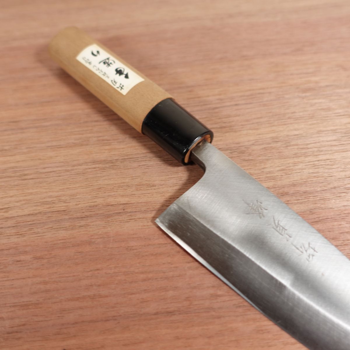Sakai Sadamine Deba Knife, Sharpened, Handmade, Carbon Steel, Single Bevel, Nearly Unused, 140mm