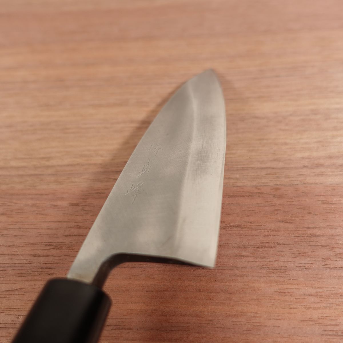 Sakai Sadamine Deba Knife, Sharpened, Handmade, Carbon Steel, Single Bevel, Nearly Unused, 140mm