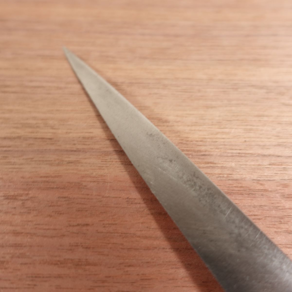 Honyaki Yanagiba Knife, Sharpened, White Water Buffalo Handle, Sashimi Knife, Carefully Used, Try Honyaki, 220mm