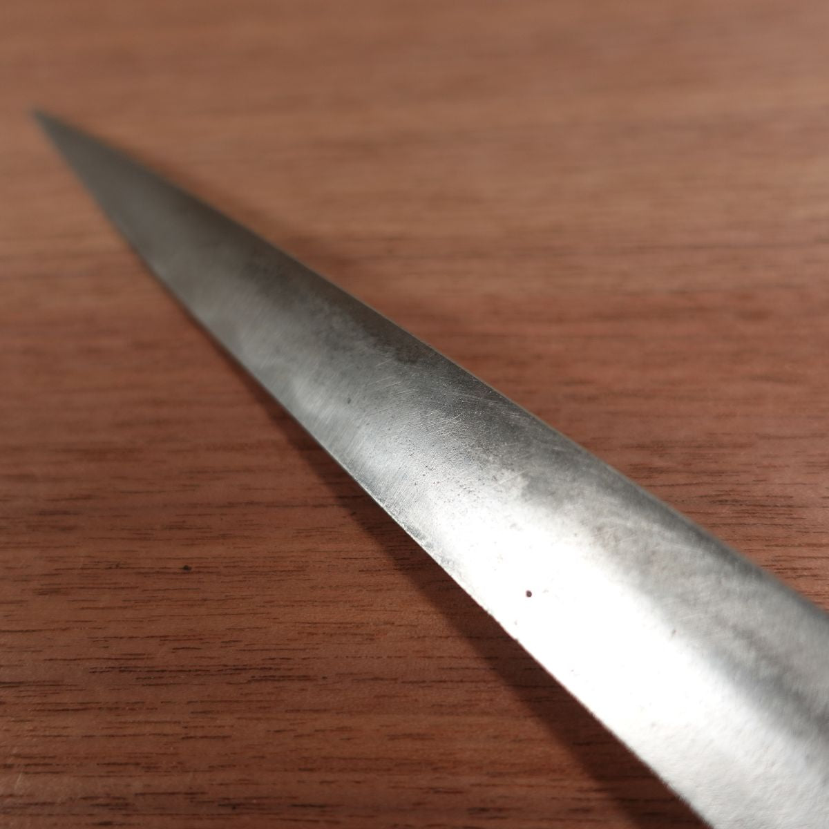 Honyaki Yanagiba Knife, Sharpened, White Water Buffalo Handle, Sashimi Knife, Carefully Used, Try Honyaki, 220mm