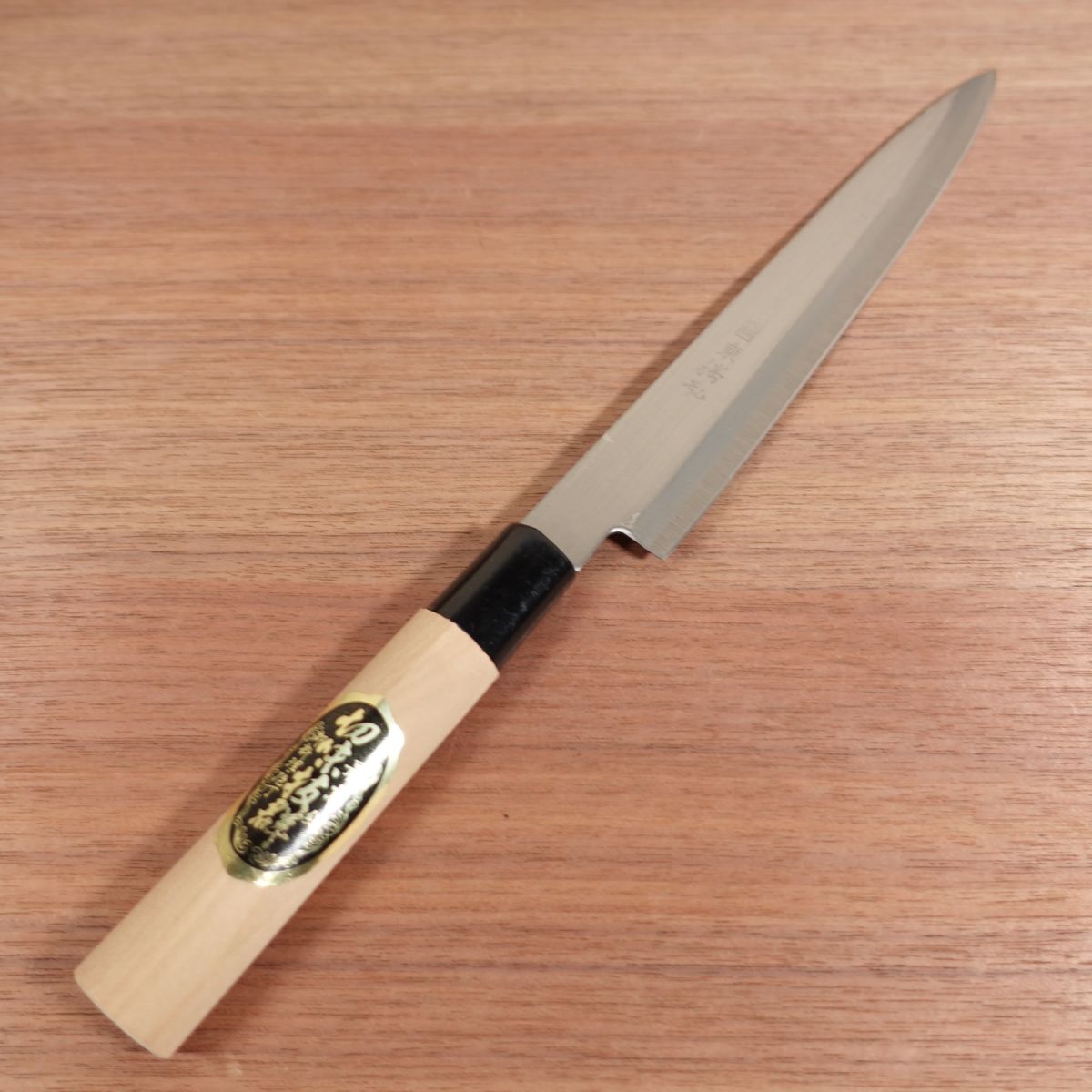 Azuma Roko Yanagiba Knife, Sharpened, Carbon Steel, Sashimi Knife, Razor-Sharp Sticker, Nearly Unused, 220mm