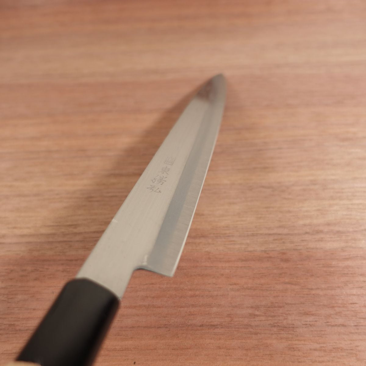 Azuma Roko Yanagiba Knife, Sharpened, Carbon Steel, Sashimi Knife, Razor-Sharp Sticker, Nearly Unused, 220mm