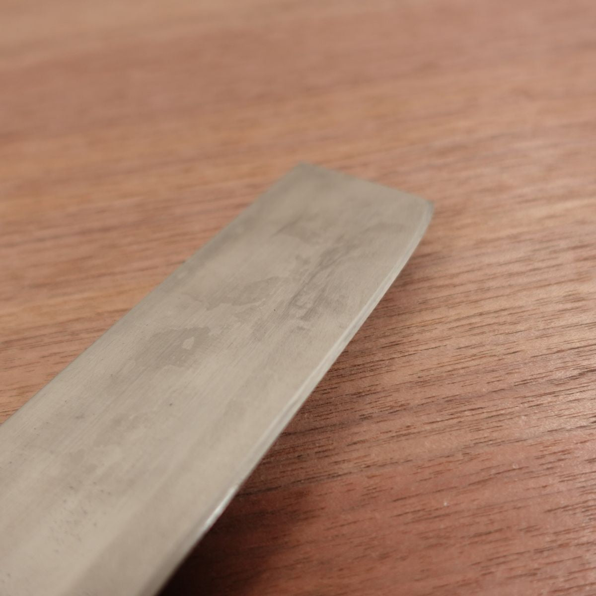Tessen Nakiri Knife, Sharpened, Water Buffalo Handle, Hon-Warikomi, Tessen Saku, 165mm