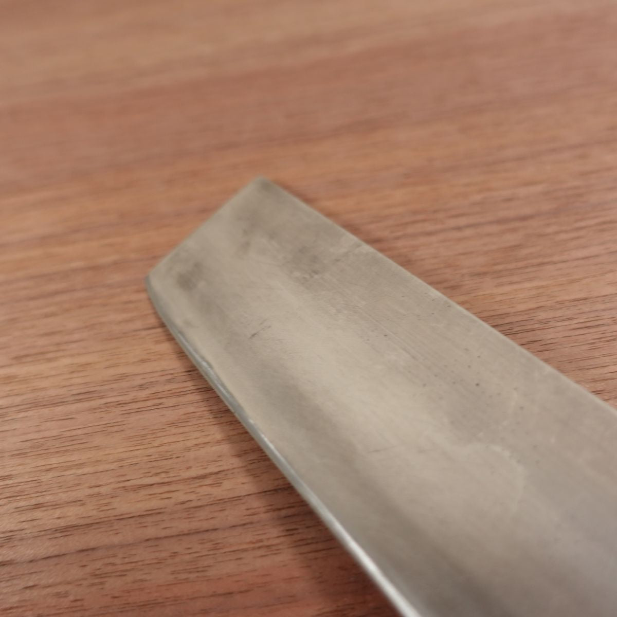 Tessen Nakiri Knife, Sharpened, Water Buffalo Handle, Hon-Warikomi, Tessen Saku, 165mm