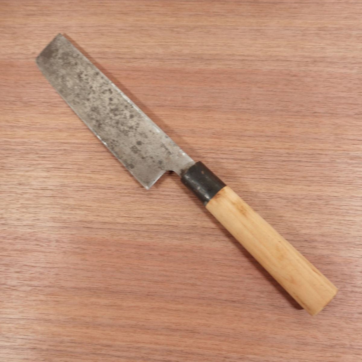 Naokichi Usuba Knife, Sharpened, Water Buffalo Handle, Betsuuchi, Yasuki Steel, Single Bevel, Vegetable Knife, 180mm