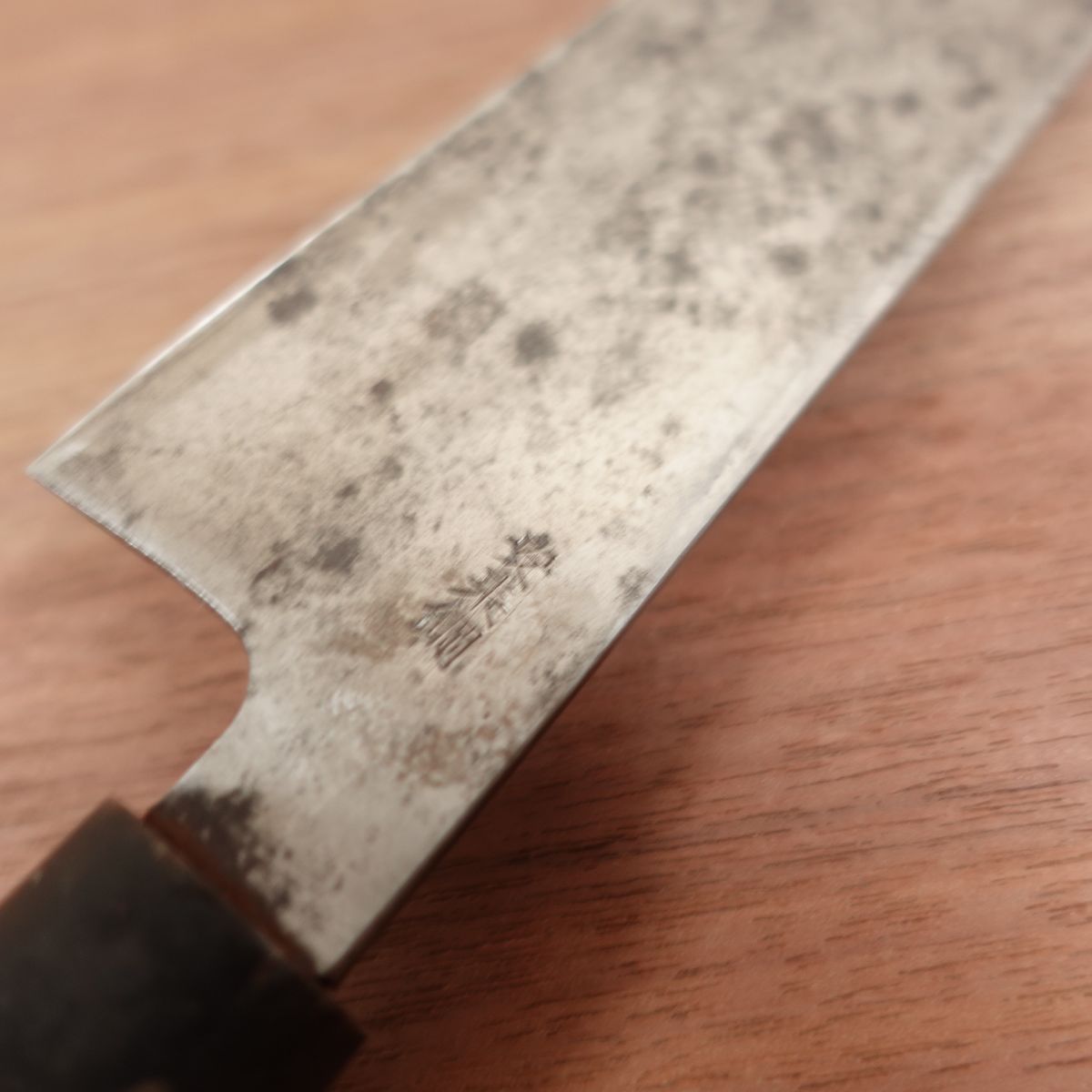 Naokichi Usuba Knife, Sharpened, Water Buffalo Handle, Betsuuchi, Yasuki Steel, Single Bevel, Vegetable Knife, 180mm