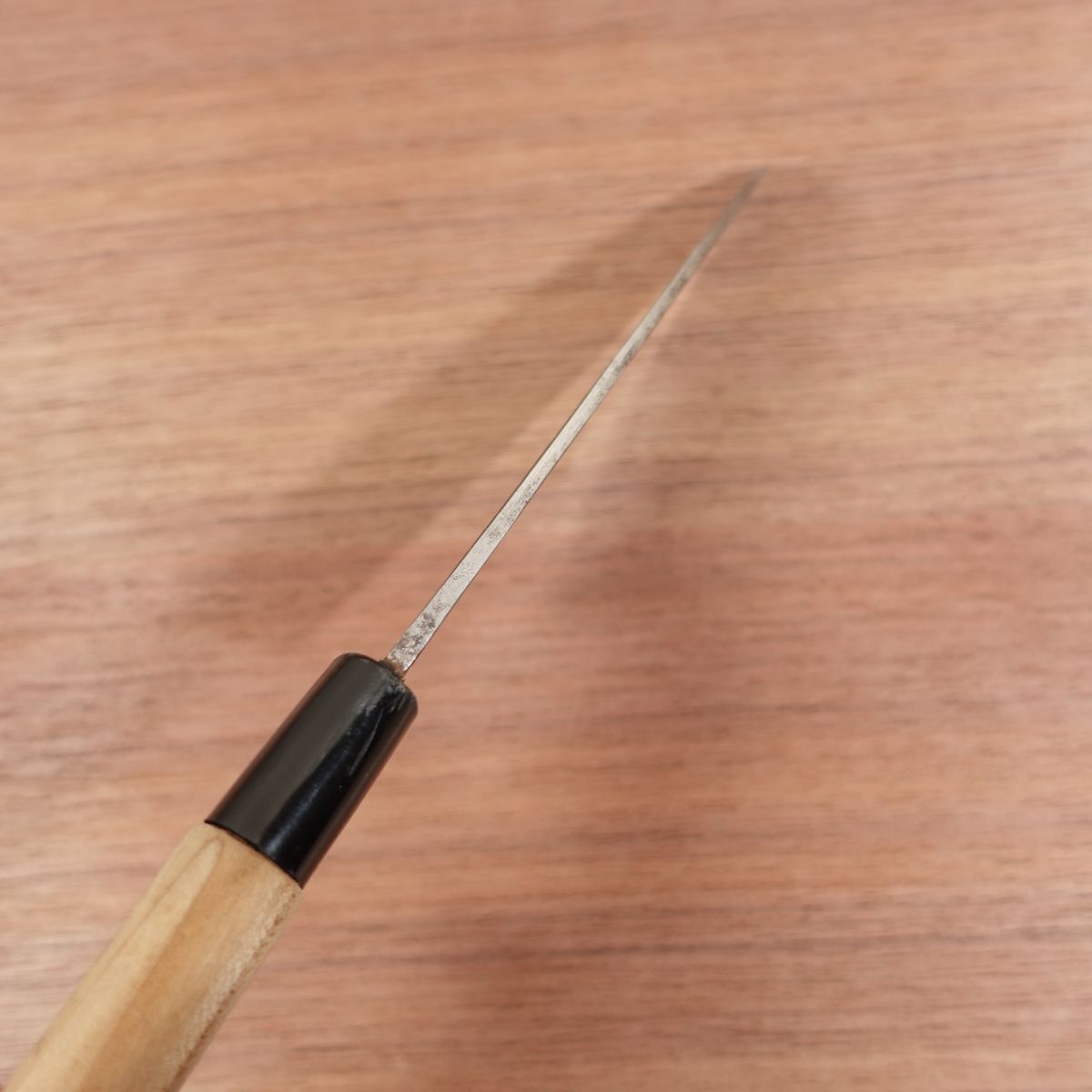 Kikukuni Hand-Forged Wa-Santoku Knife, Sharpened, Japanese Handle, All-Purpose Knife, 140mm