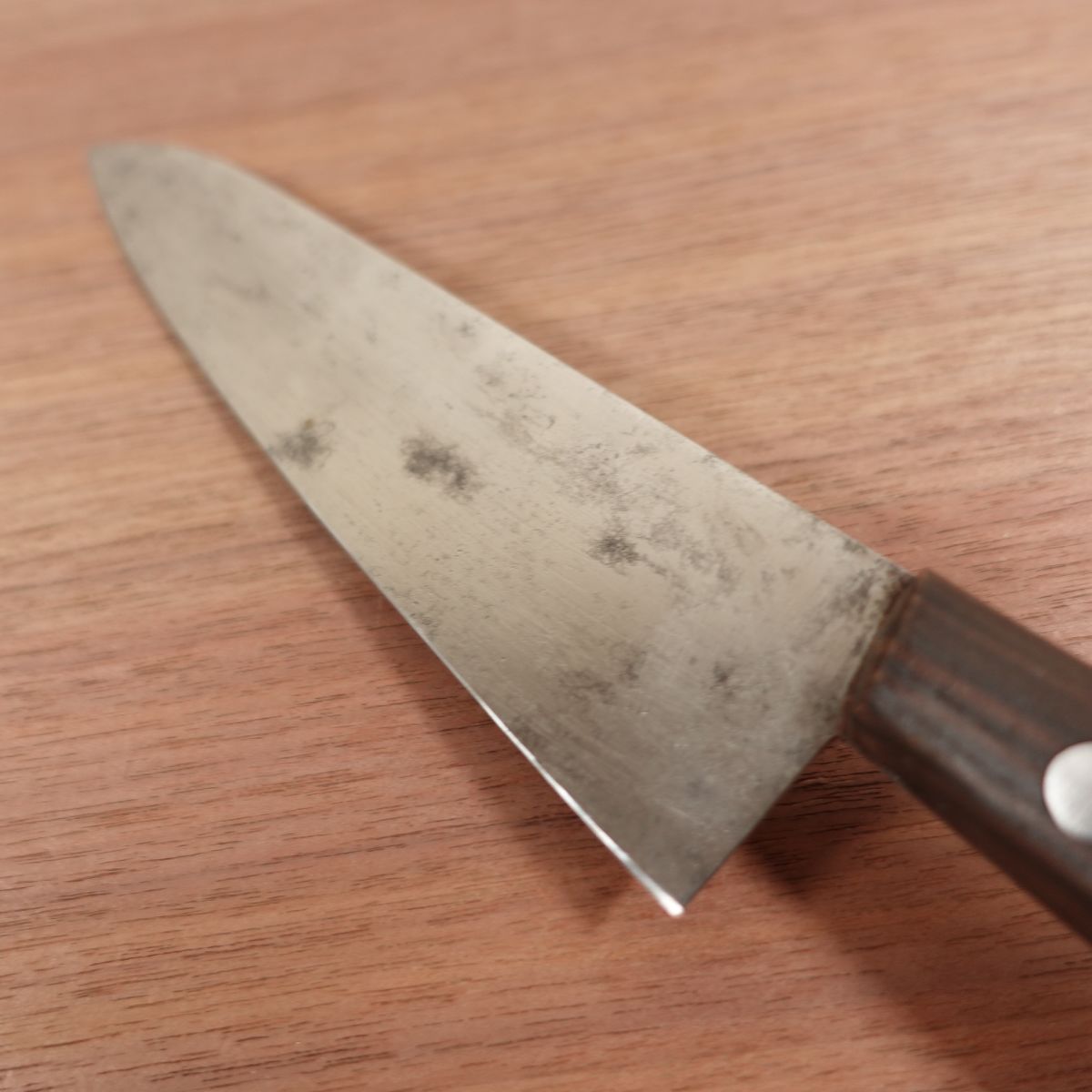 Masakane Gyuto Knife, Sharpened, Carbon Steel, All-Purpose Knife, Nearly Single Bevel 80:20, 195mm