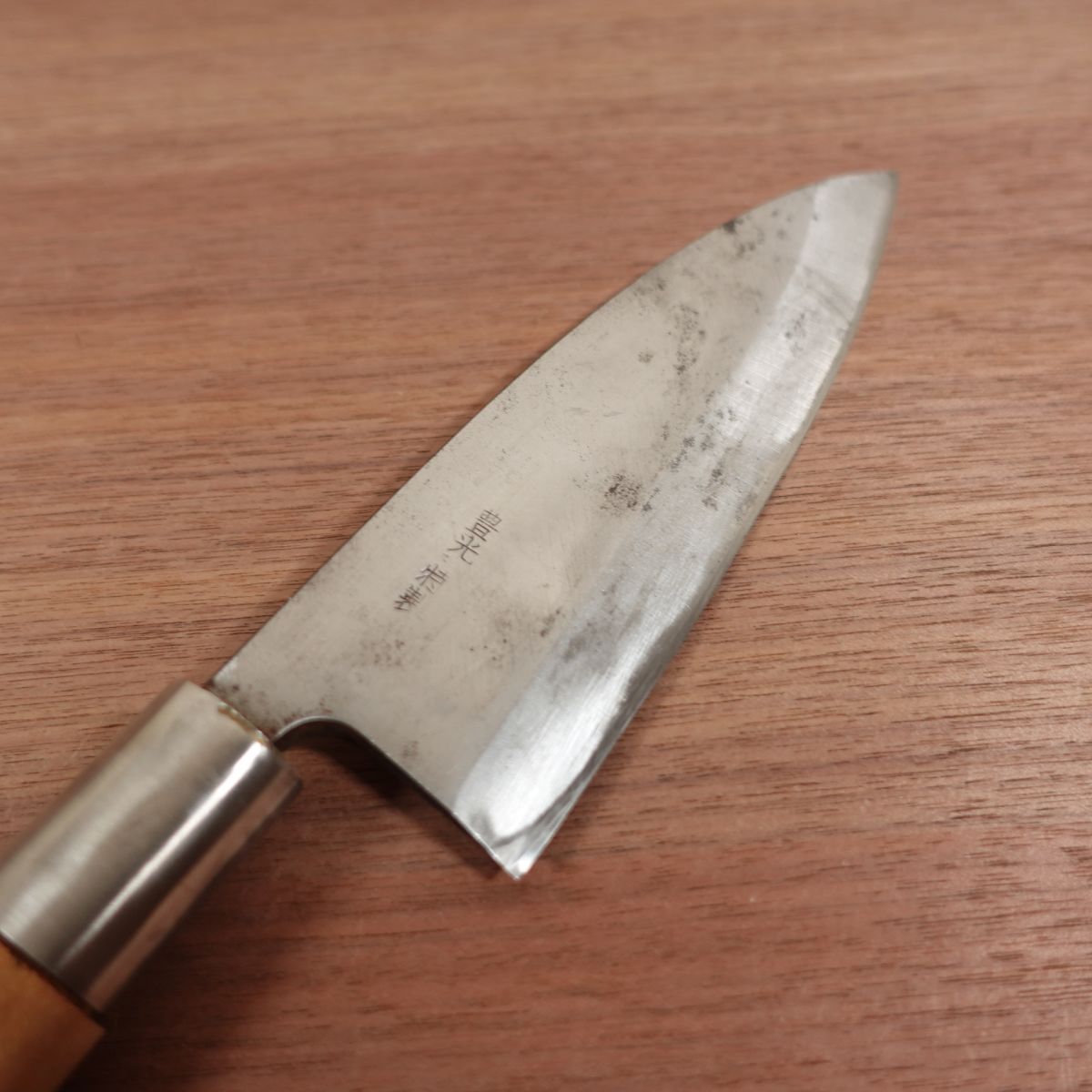 Toyomitsu Deba Knife, Sharpened, Heavy Duty, Carbon Steel, Single Bevel, 170mm