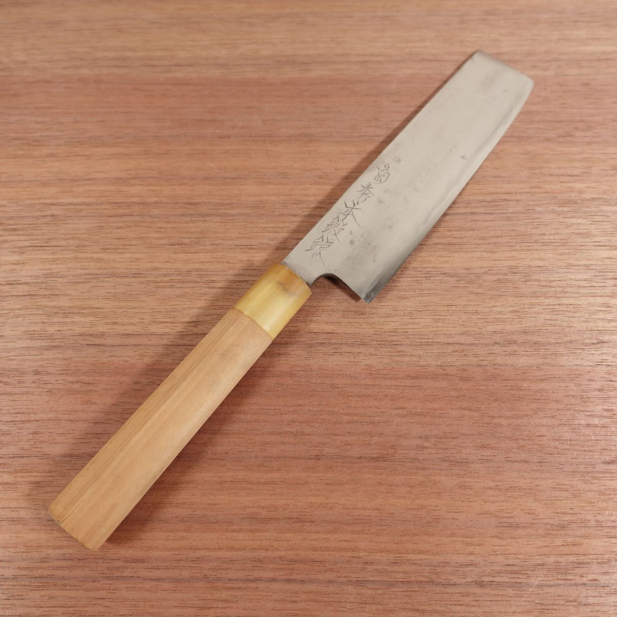 Sakai Kikuhide Usuba Knife Sharpened White Buffalo Handle Forged 165mm