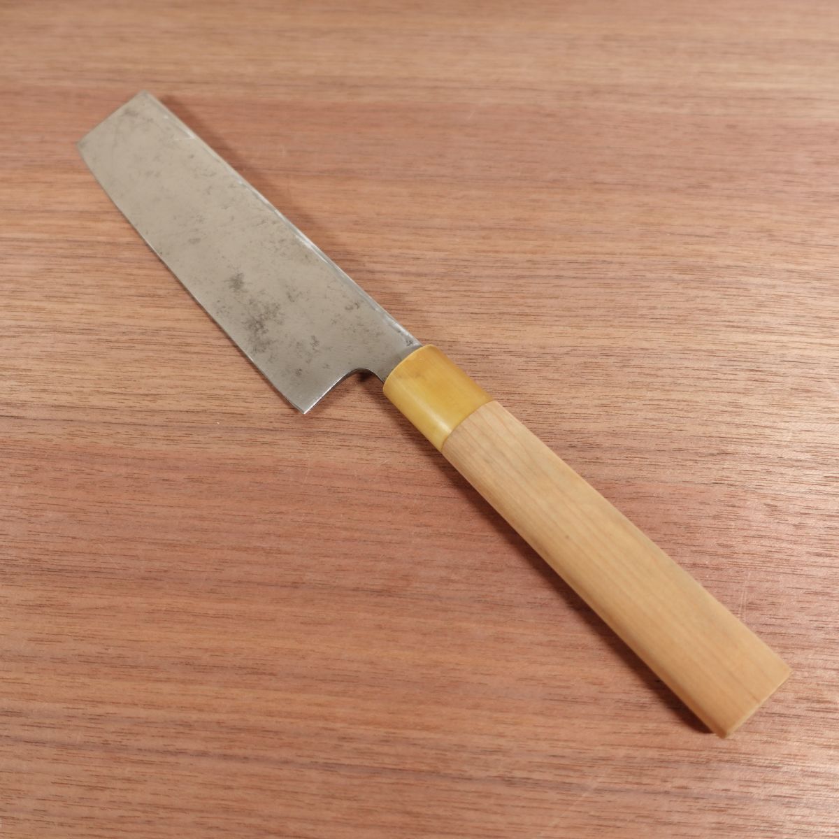 Sakai Kikuhide Usuba Knife Sharpened White Buffalo Handle Forged 165mm