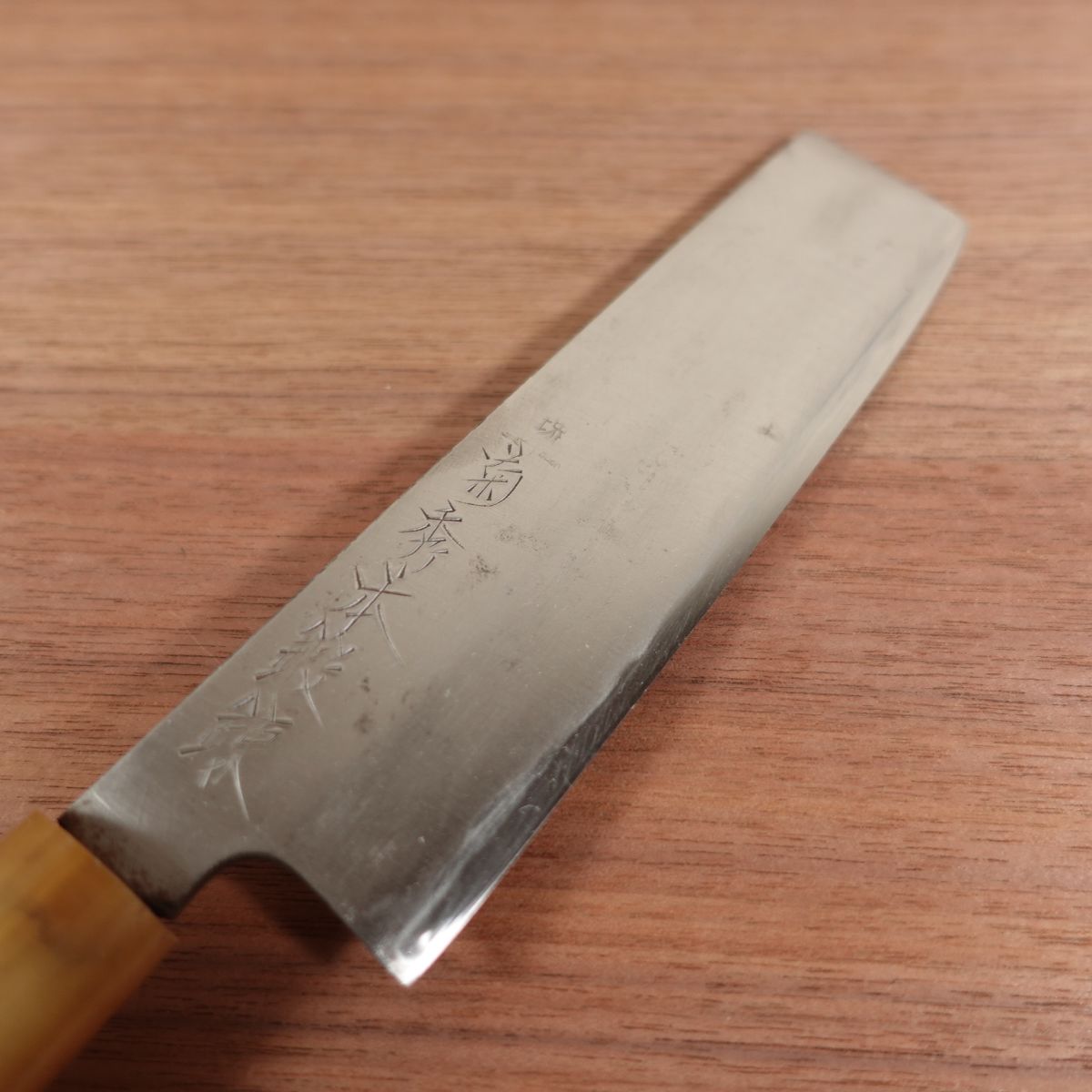Sakai Kikuhide Usuba Knife Sharpened White Buffalo Handle Forged 165mm