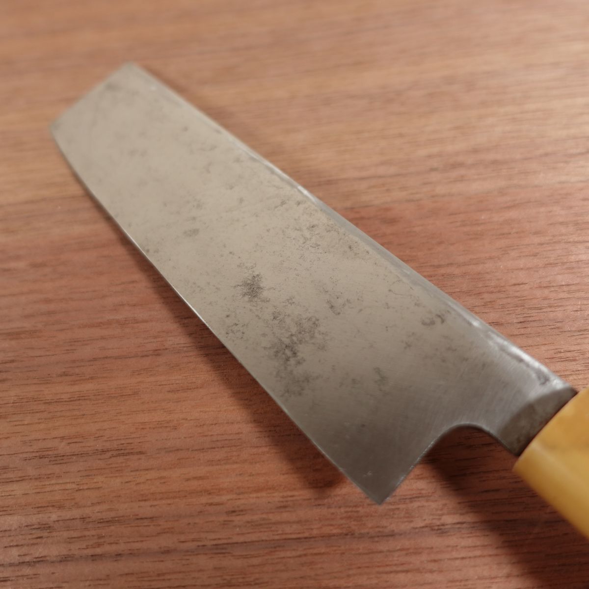 Sakai Kikuhide Usuba Knife Sharpened White Buffalo Handle Forged 165mm
