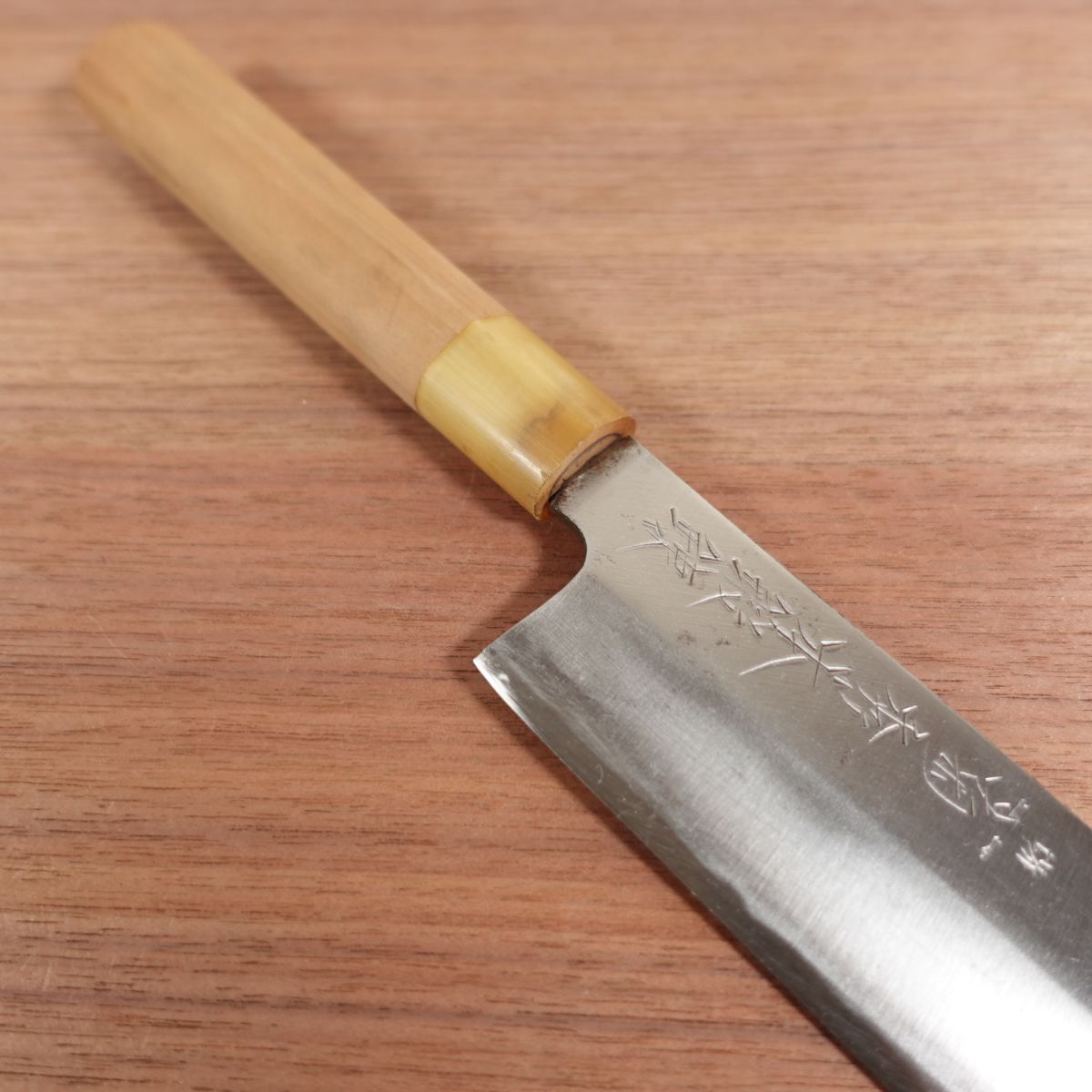 Sakai Kikuhide Usuba Knife Sharpened White Buffalo Handle Forged 165mm