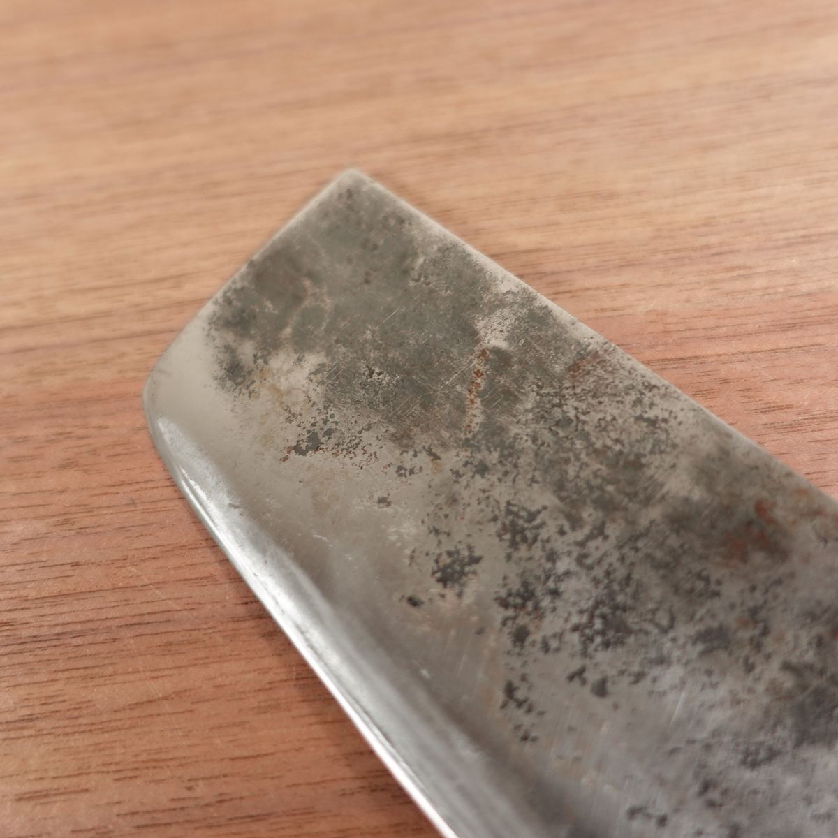 Izutsuki Kiya Nakiri Knife Sharpened Kurouchi Buffalo Handle Yasuki Aogami 160mm