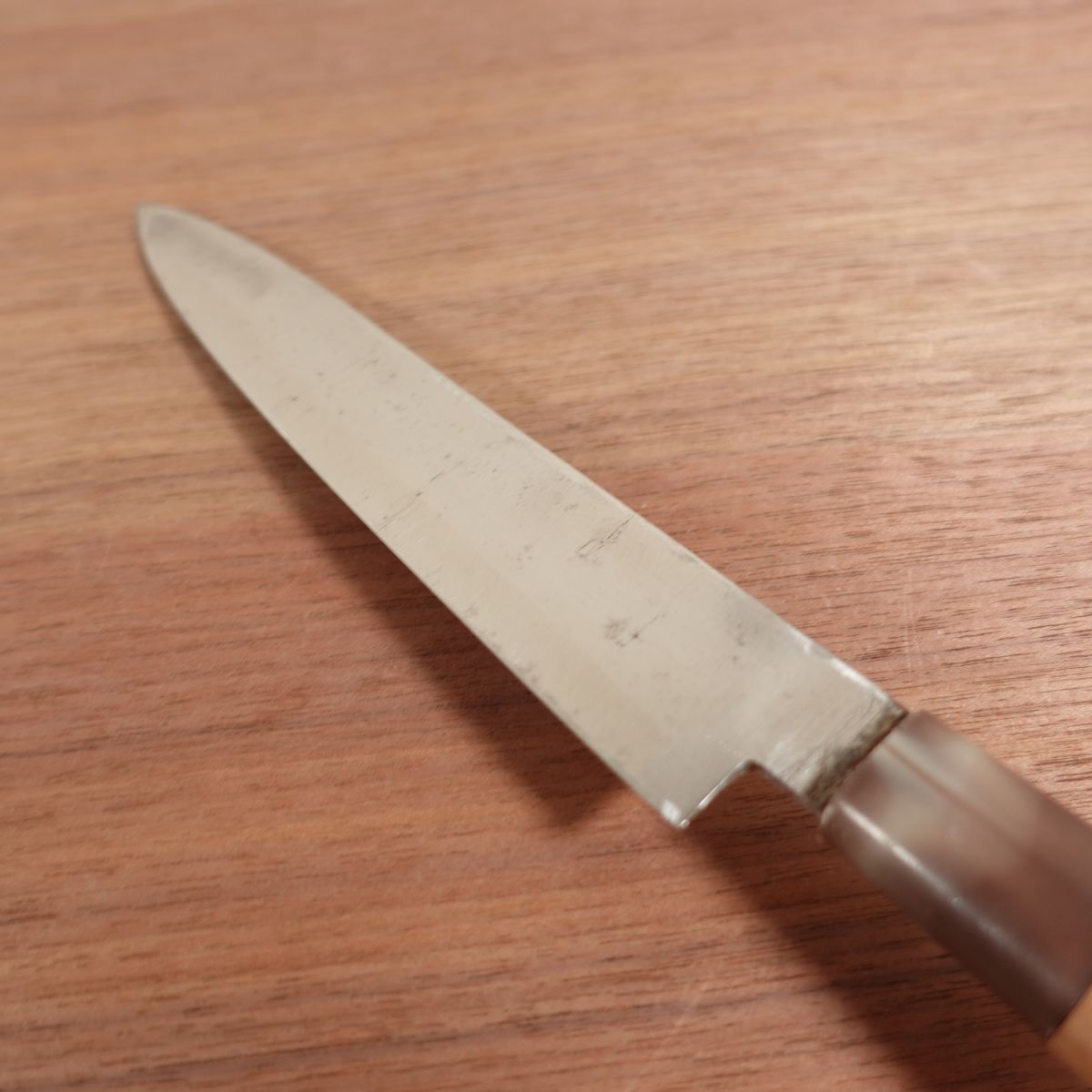 Mosaku Yanagiba Sharpened Marble Handle Sashimi Knife Carbon Steel 175mm