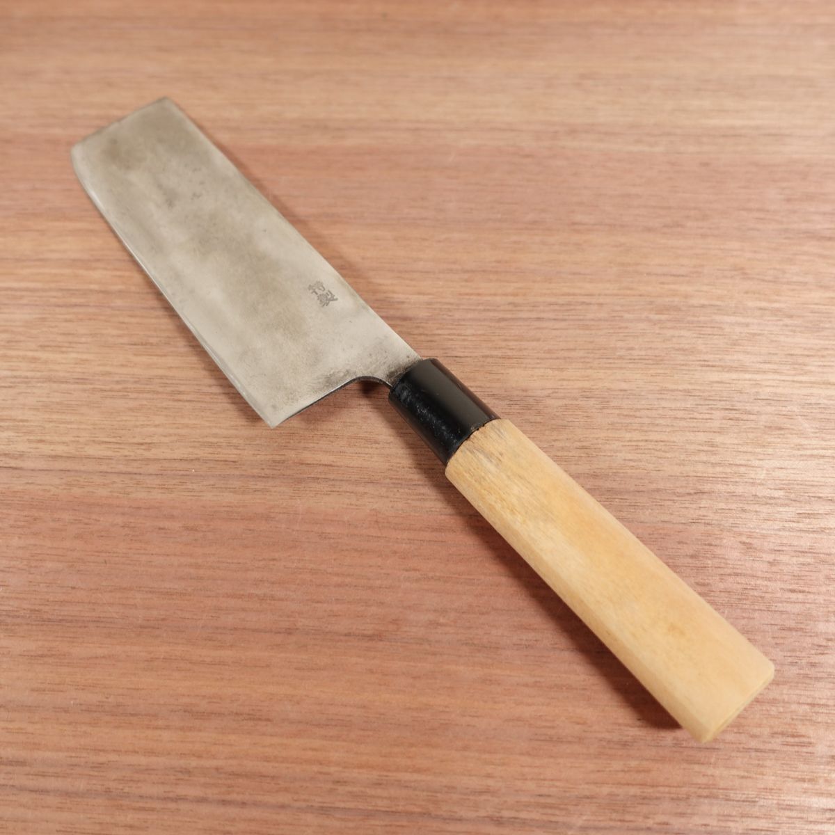 Sakai Sadamine Nakiri Sharpened Special Carbon Steel Double Bevel 165mm