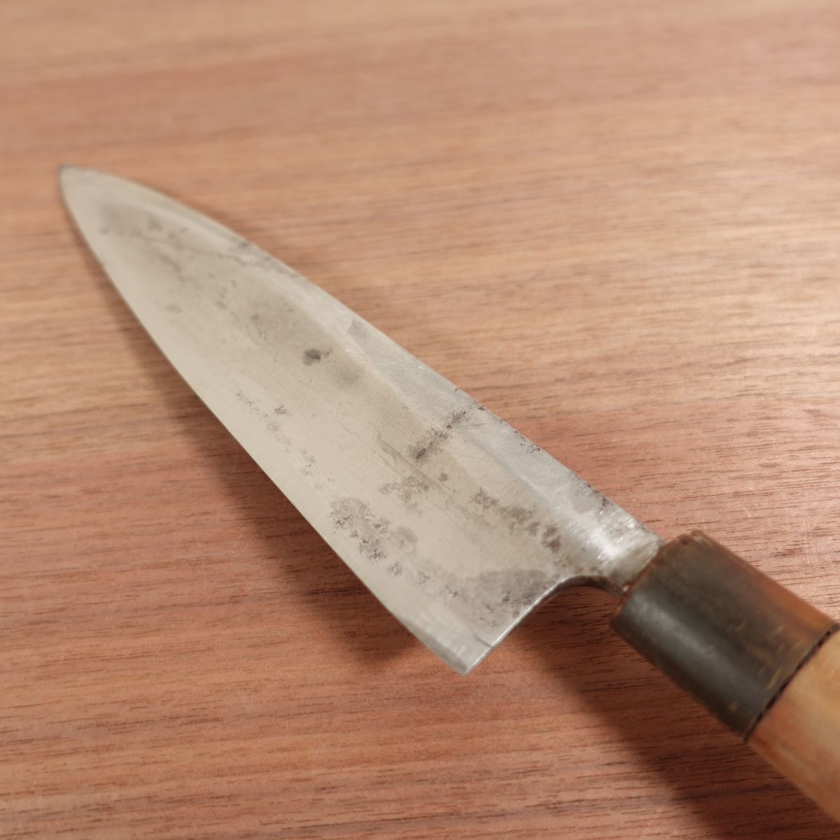 Masamoto Sohonten Mioroshi Sharpened Buffalo Handle Slim Deba Stored Item 205mm