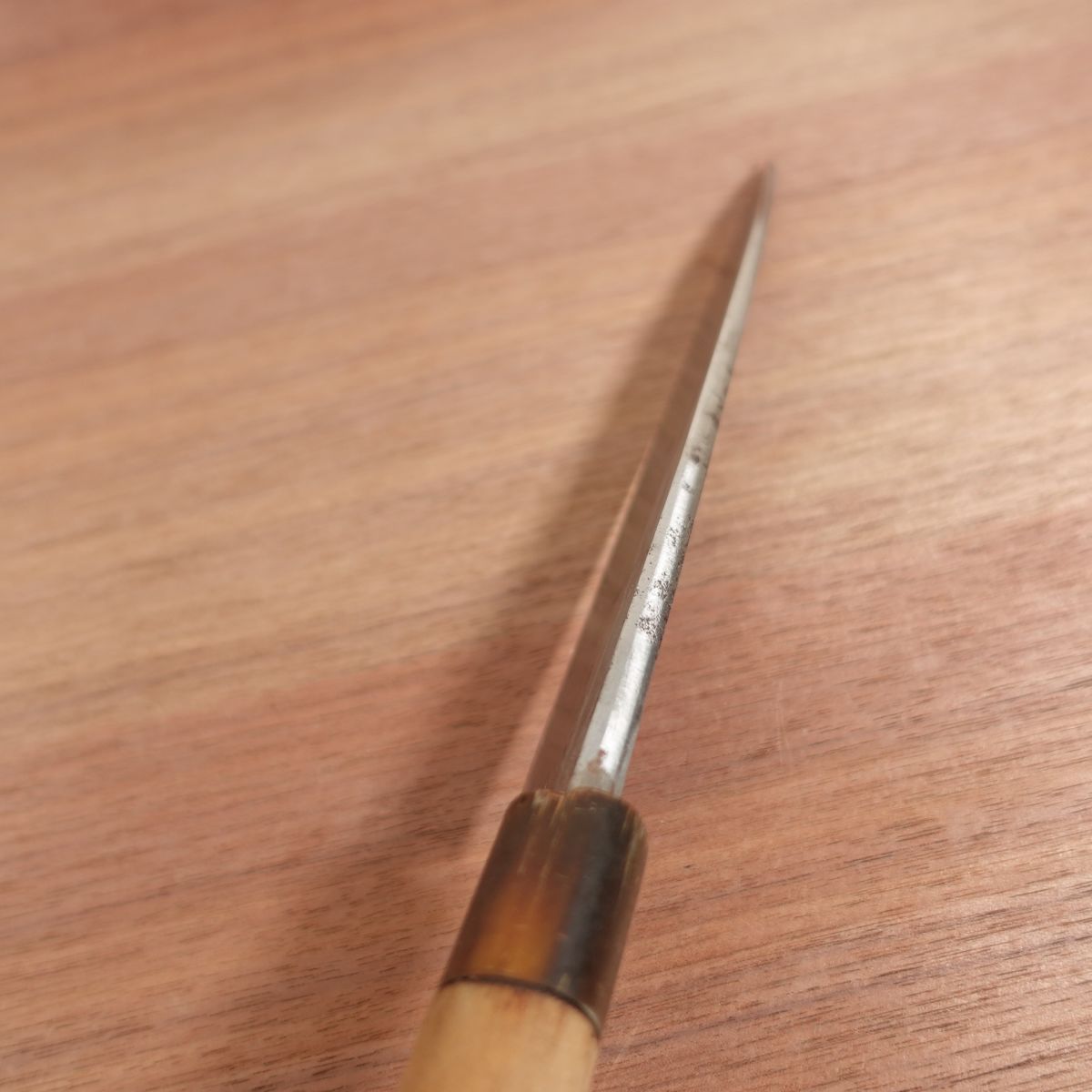 Masamoto Sohonten Mioroshi Sharpened Buffalo Handle Slim Deba Stored Item 205mm