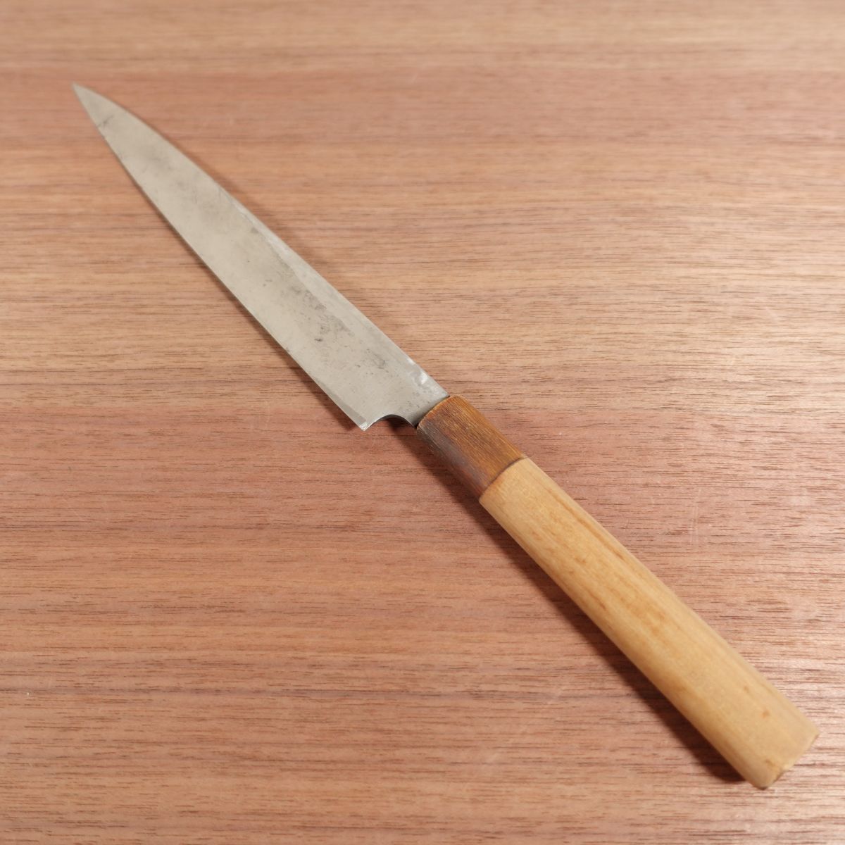 Izutsuki Kiya Yanagiba Sharpened White Buffalo Handle Sashimi Knife 210mm