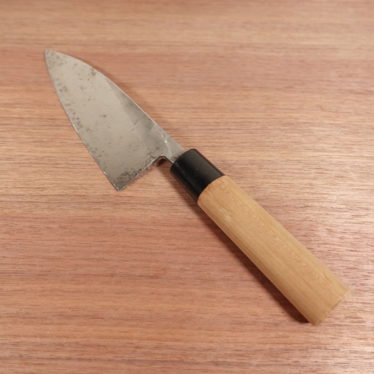Echigo Tamasaburo Ai-Deba Sharpened Single Bevel Carbon Steel Sticker 155mm