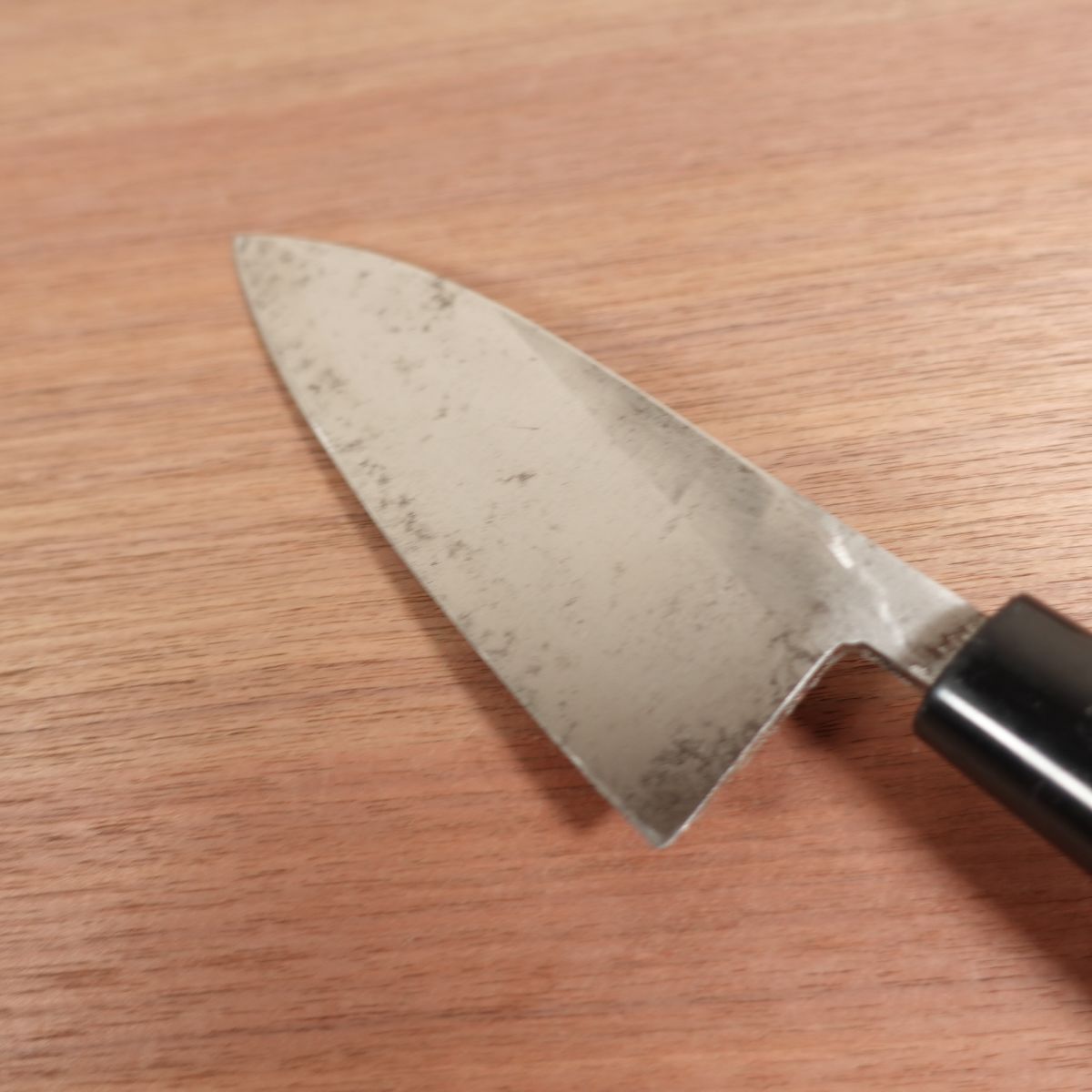 Echigo Tamasaburo Ai-Deba Sharpened Single Bevel Carbon Steel Sticker 155mm