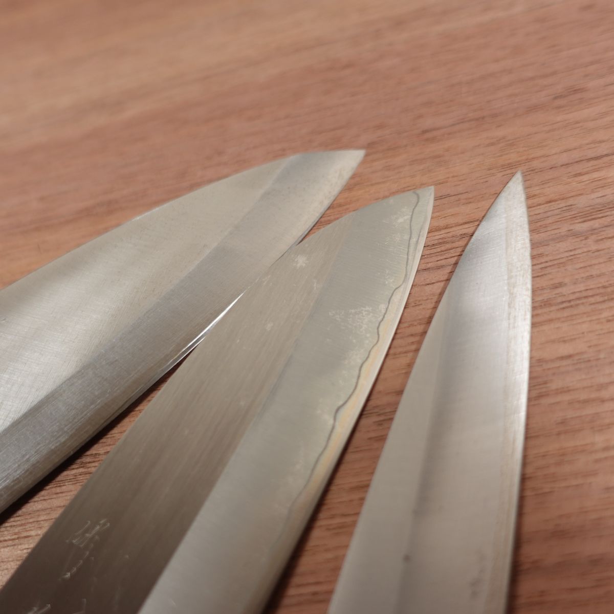 Sakai Jikko Knife Set, Sharpened, Yanagiba, Santoku and Deba Knife Set, Special, Boxed, Unused Stored Item