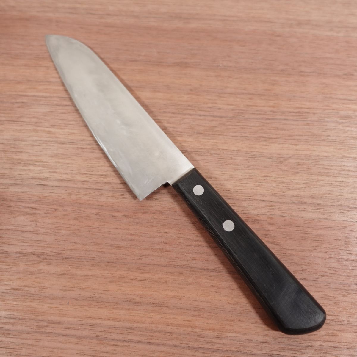 Kiku Kazuhiro Santoku Knife, Sharpened, Damascus, All-Purpose Knife, Suminagashi, 165mm