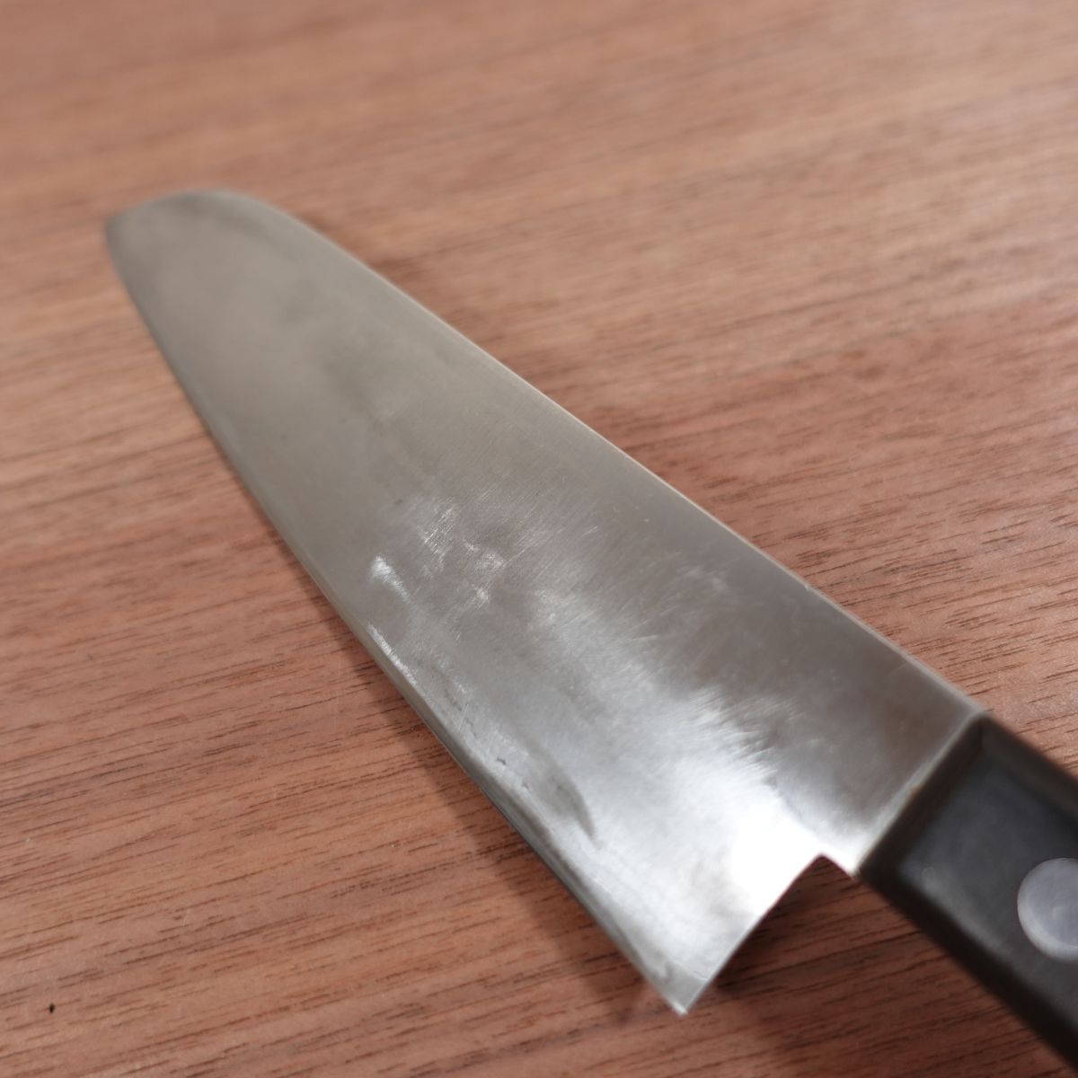 Kiku Kazuhiro Santoku Knife, Sharpened, Damascus, All-Purpose Knife, Suminagashi, 165mm