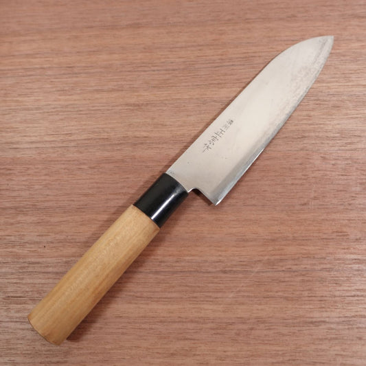 Noshu Masamune Wa-Santoku Knife, Sharpened, Stainless Steel, All-Purpose Knife, Noshu Masamune Saku, 165mm