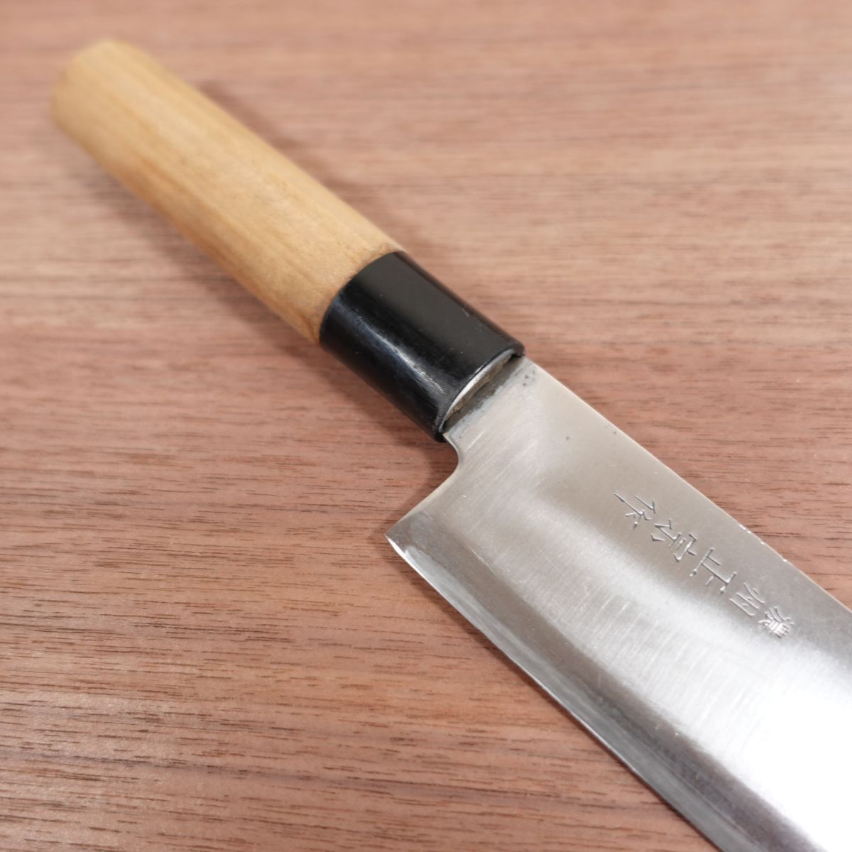 Noshu Masamune Wa-Santoku Knife, Sharpened, Stainless Steel, All-Purpose Knife, Noshu Masamune Saku, 165mm