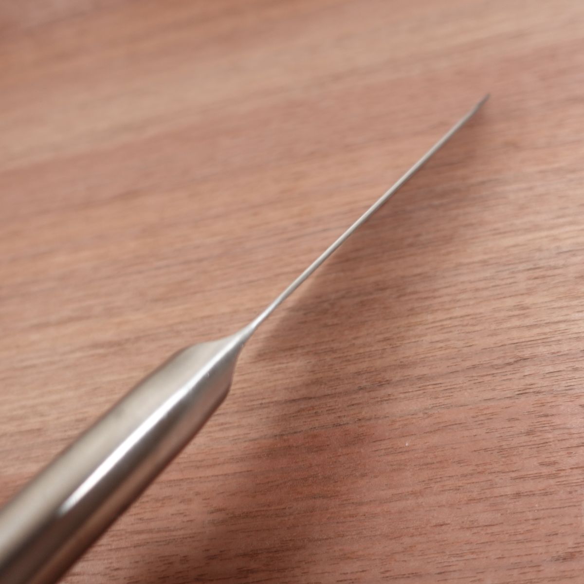 KAI Small Santoku Knife, Sharpened, Floral Handle, All Stainless Steel, Granton Edge, 145mm