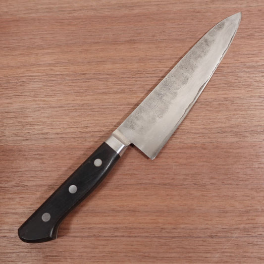 Sakai Ryujin Gyuto Knife, Sharpened, Nashiji Finish, Handmade, Carbon Steel Laminated, 195mm