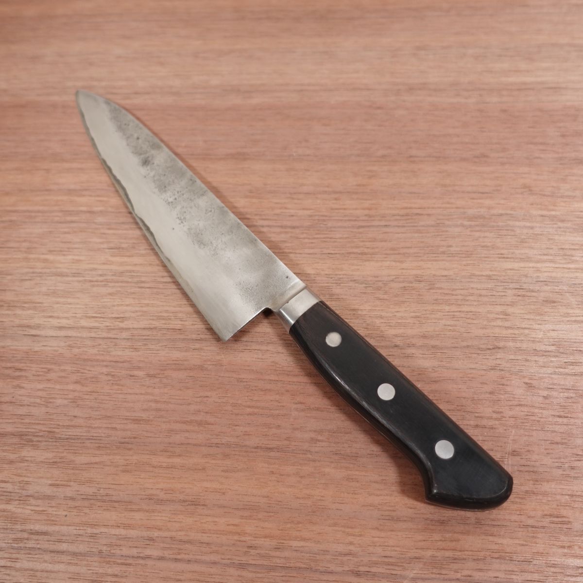 Sakai Ryujin Gyuto Knife, Sharpened, Nashiji Finish, Handmade, Carbon Steel Laminated, 195mm