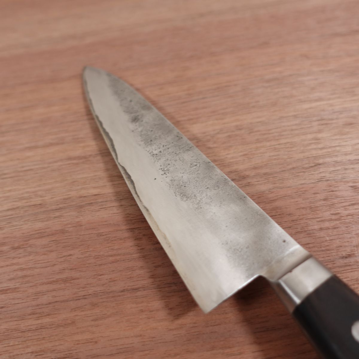 Sakai Ryujin Gyuto Knife, Sharpened, Nashiji Finish, Handmade, Carbon Steel Laminated, 195mm