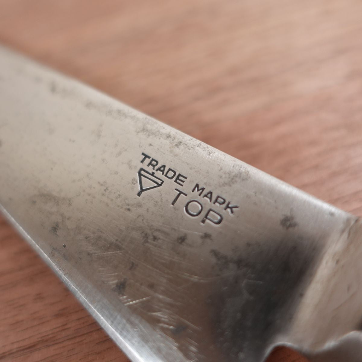 Komatop Sujihiki Knife, Sharpened, Slim Gyuto, Carbon Steel, TOP, Koma, TRADE MARK, Straight Edge, 230mm