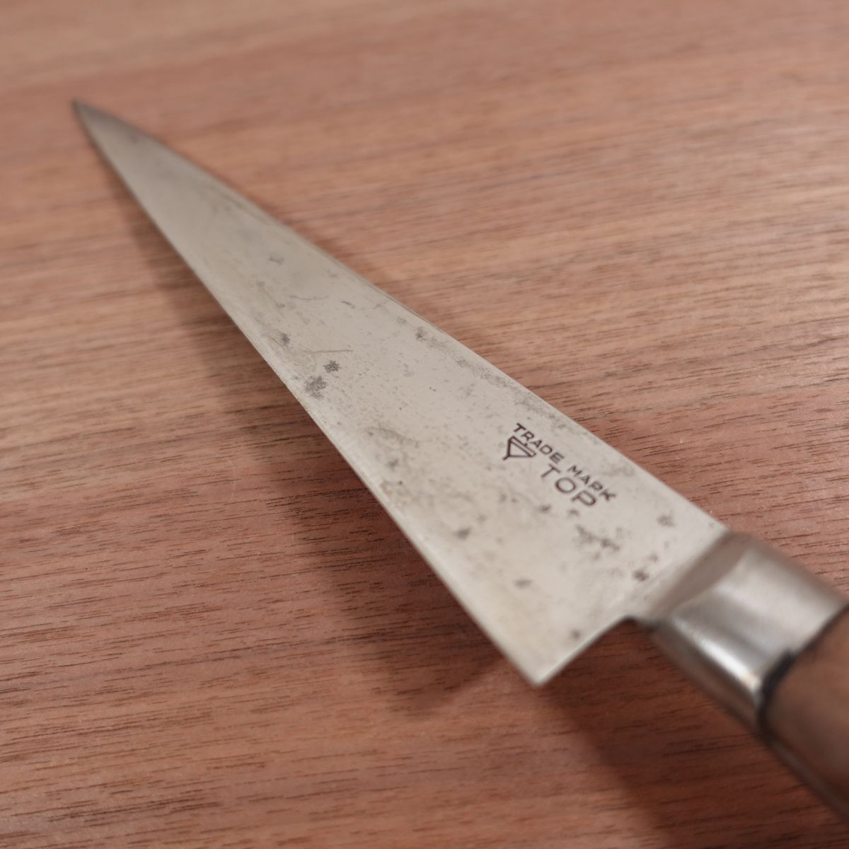 Komatop Sujihiki Knife, Sharpened, Slim Gyuto, Carbon Steel, TOP, Koma, TRADE MARK, Straight Edge, 230mm