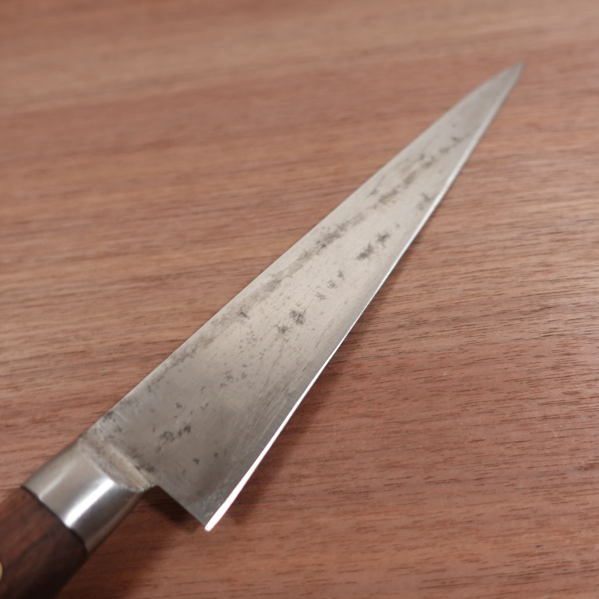 Komatop Sujihiki Knife, Sharpened, Slim Gyuto, Carbon Steel, TOP, Koma, TRADE MARK, Straight Edge, 230mm