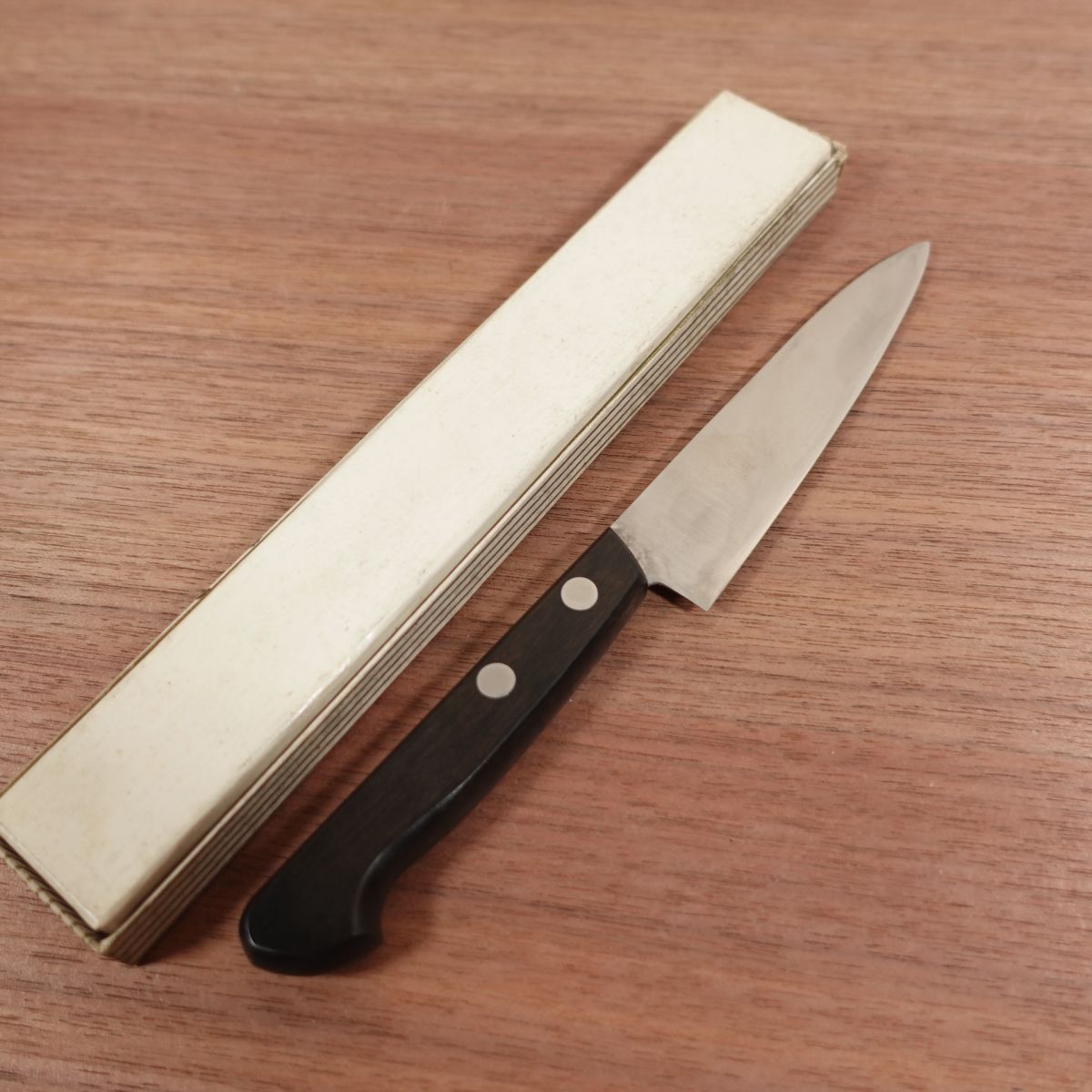 Kiya Petty Knife, Sharpened, Nihonbashi Kiya, Fruit Knife, Austrian Stainless Steel, Decorative Cutting, Boxed, 110mm