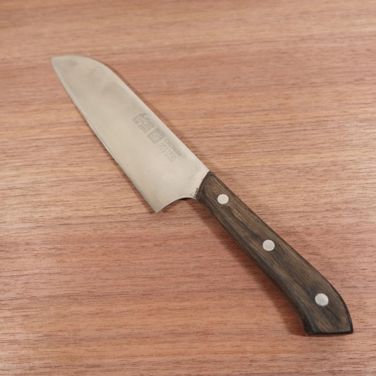 Kiya Santoku Knife, Sharpened, Edelweiss, All-Purpose Knife, Stainless Steel, 175mm