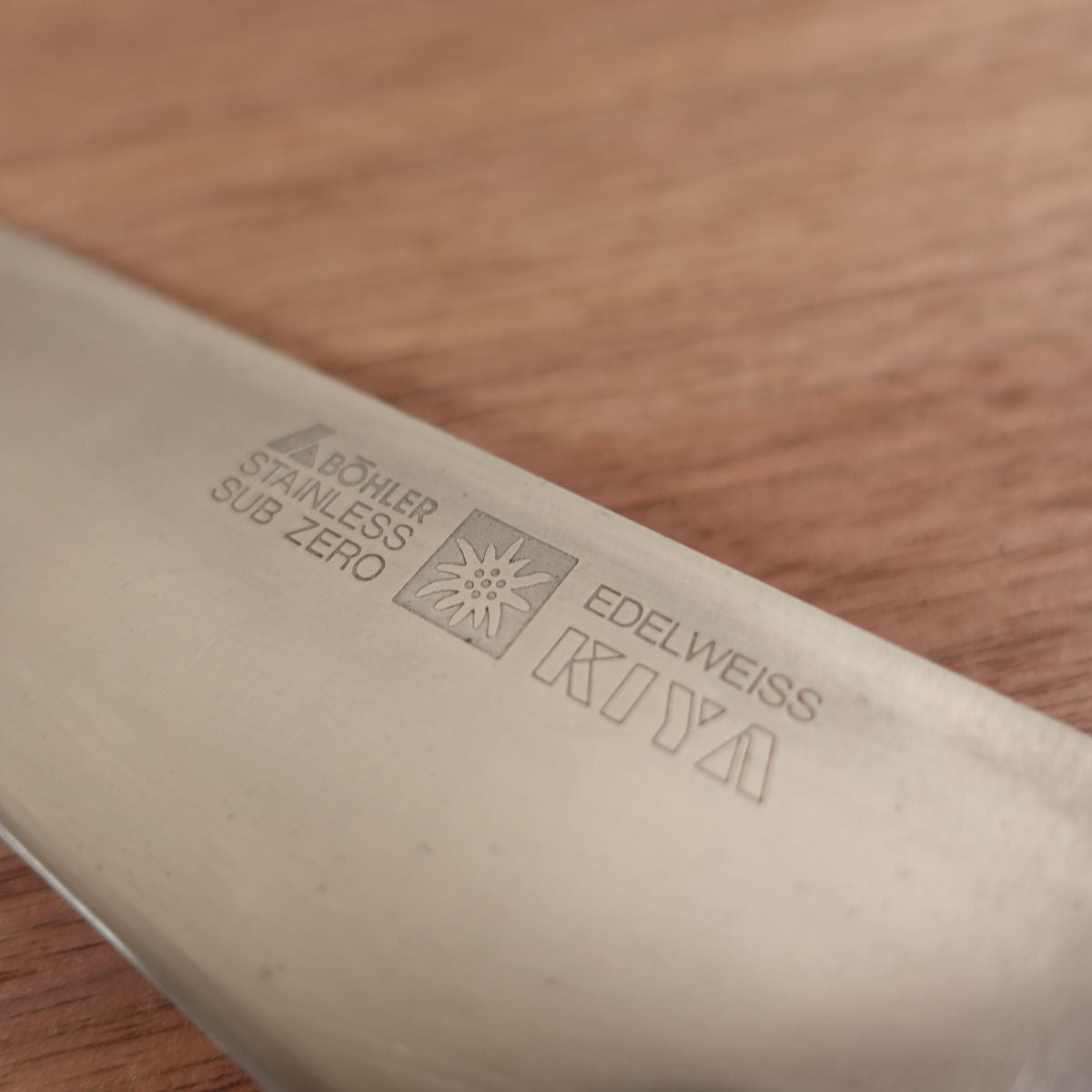 Kiya Santoku Knife, Sharpened, Edelweiss, All-Purpose Knife, Stainless Steel, 175mm