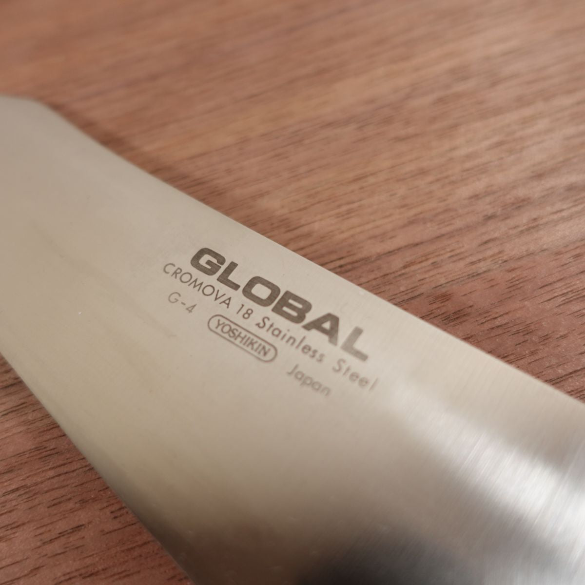 GLOBAL Bunka Knife, Sharpened, Kiritsuke-Style Santoku, G-4, All-Purpose Knife, Stainless Steel, Lightly Used, 180mm