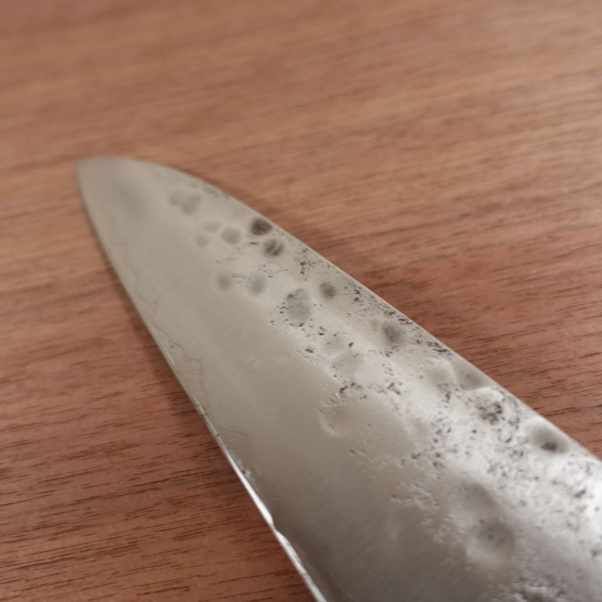 Fujiwara Teruyasu Gyuto Knife, Sharpened, Tsuchime Nashiji Finish, Maboroshi, Laminated Steel, Made by Fujiwara Teruyasu, 195mm