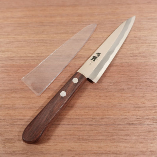 Kaiun Musubi Petty Knife, Sharpened, Fruit Knife, Stainless Steel, Nearly Unused Stored Item, Cover Included, 140mm