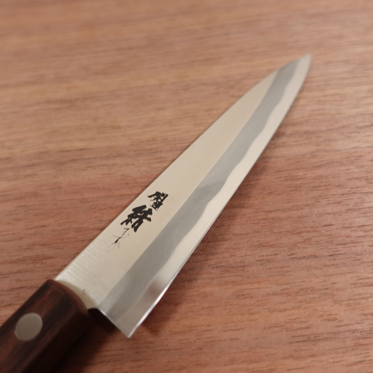 Kaiun Musubi Petty Knife, Sharpened, Fruit Knife, Stainless Steel, Nearly Unused Stored Item, Cover Included, 140mm
