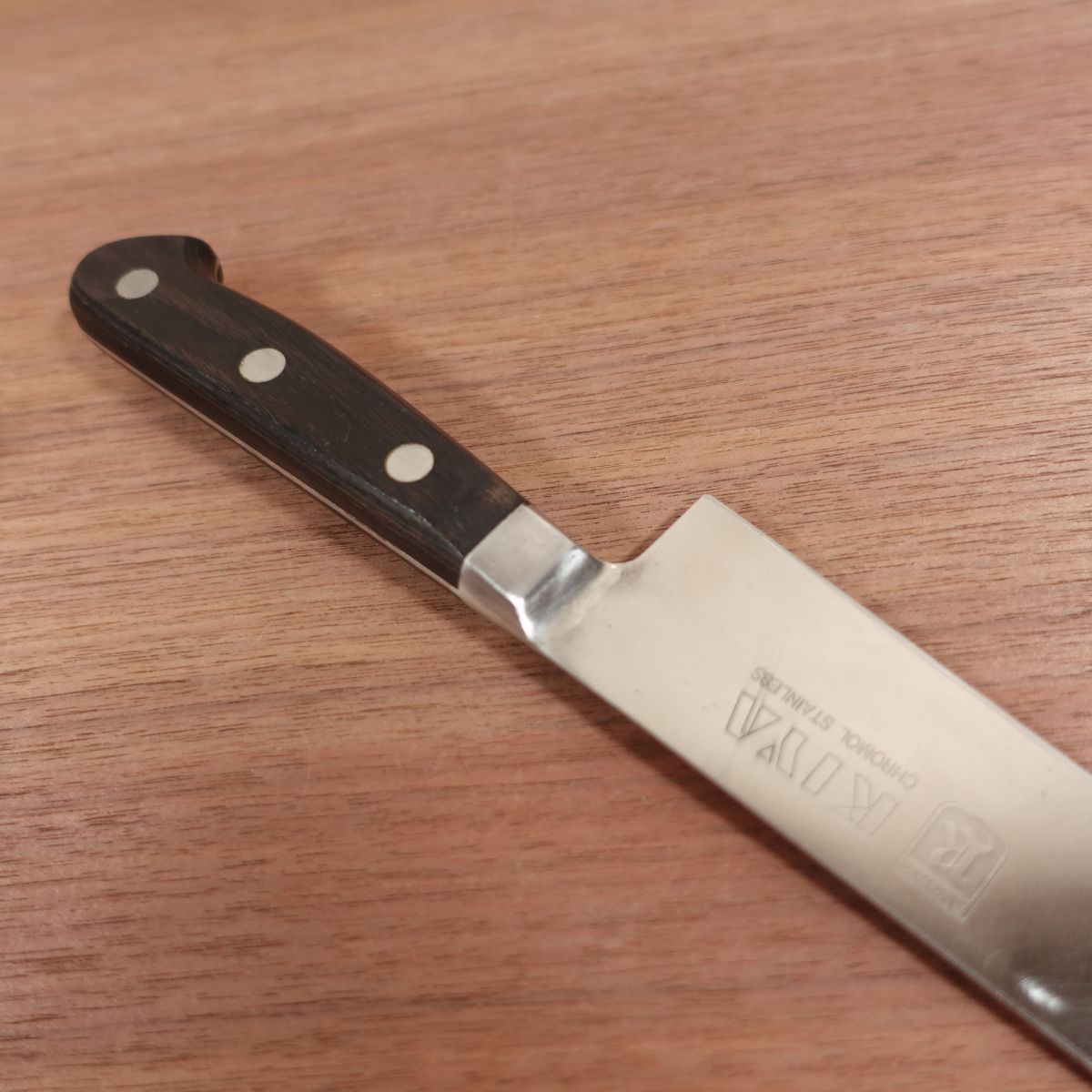 KIYA RUGBY Gyuto Knife, Sharpened, Stainless Steel, All-Purpose Knife, Straight Edge, Slightly Single Bevel, 180mm
